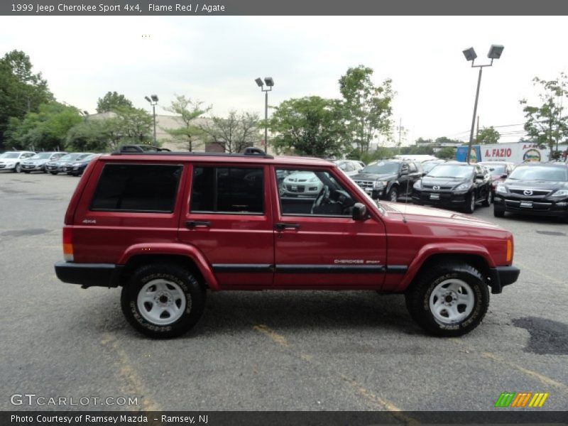 Flame Red / Agate 1999 Jeep Cherokee Sport 4x4
