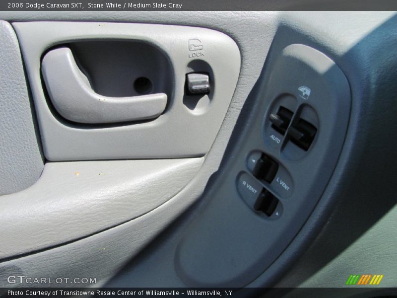 Stone White / Medium Slate Gray 2006 Dodge Caravan SXT