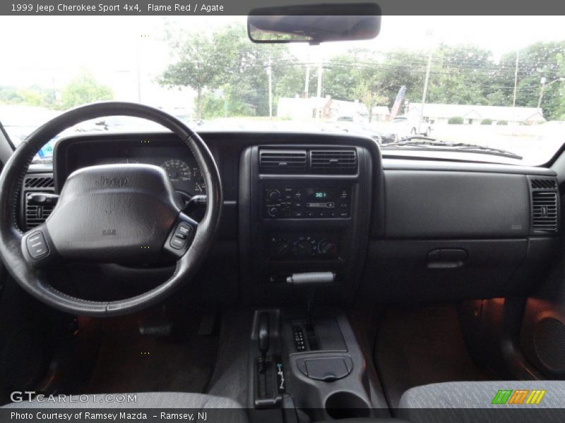 Flame Red / Agate 1999 Jeep Cherokee Sport 4x4