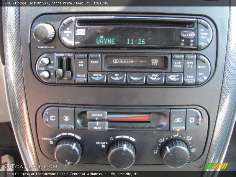 Stone White / Medium Slate Gray 2006 Dodge Caravan SXT