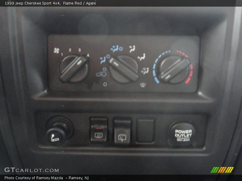 Flame Red / Agate 1999 Jeep Cherokee Sport 4x4