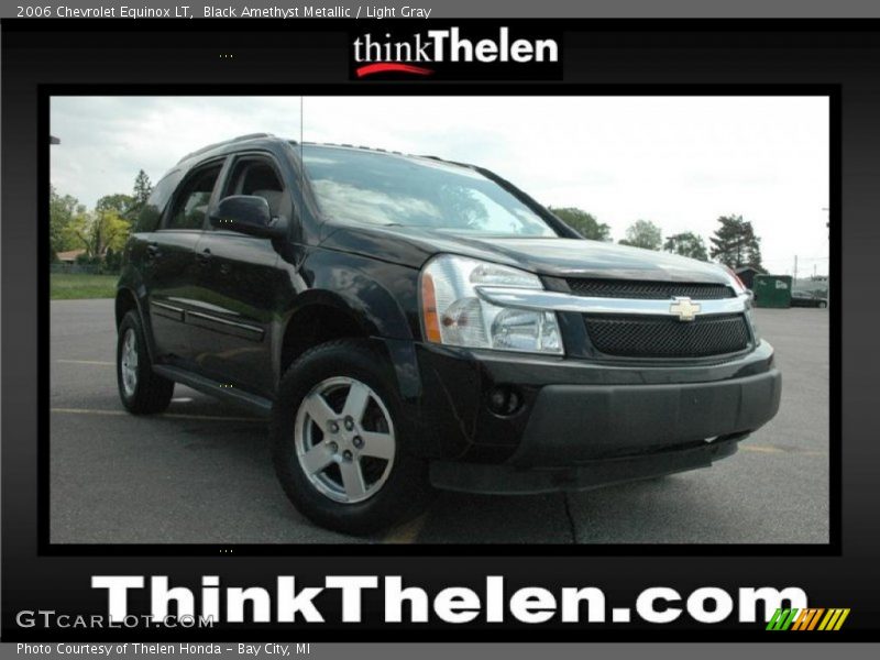 Black Amethyst Metallic / Light Gray 2006 Chevrolet Equinox LT