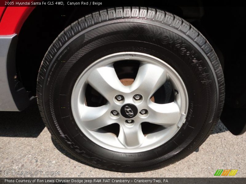 Canyon Red / Beige 2005 Hyundai Santa Fe GLS 4WD