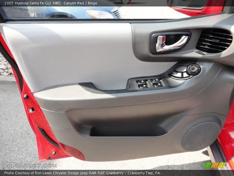 Canyon Red / Beige 2005 Hyundai Santa Fe GLS 4WD