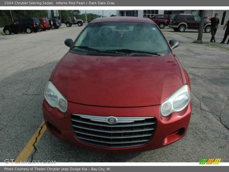 Inferno Red Pearl / Dark Slate Gray 2004 Chrysler Sebring Sedan