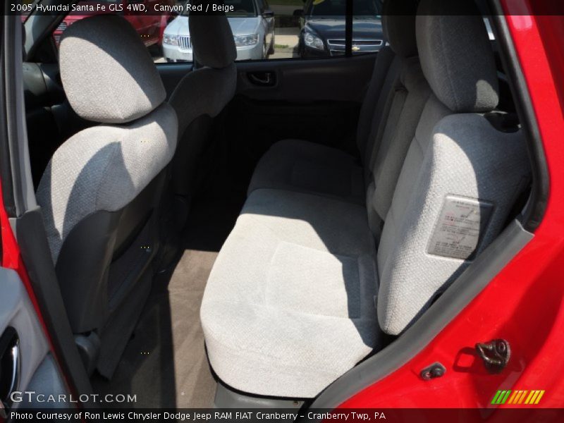 Canyon Red / Beige 2005 Hyundai Santa Fe GLS 4WD