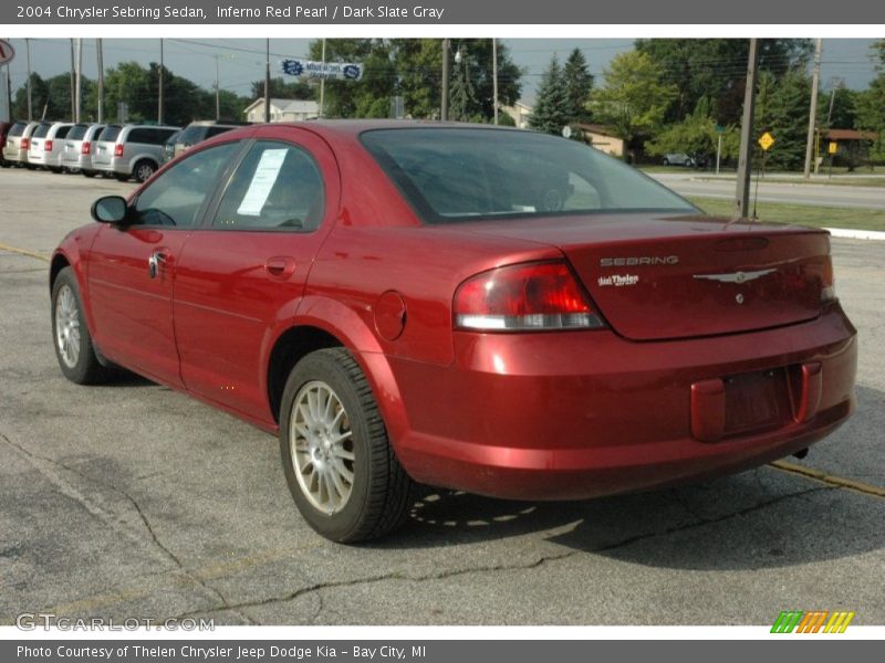 Inferno Red Pearl / Dark Slate Gray 2004 Chrysler Sebring Sedan