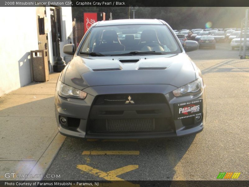 Graphite Gray Pearl / Black 2008 Mitsubishi Lancer Evolution GSR