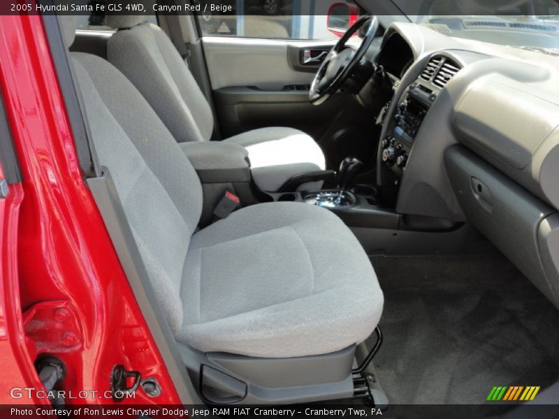 Canyon Red / Beige 2005 Hyundai Santa Fe GLS 4WD