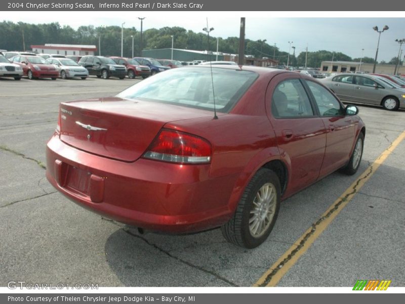 Inferno Red Pearl / Dark Slate Gray 2004 Chrysler Sebring Sedan