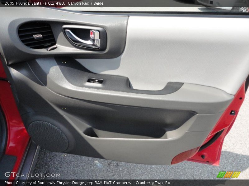 Canyon Red / Beige 2005 Hyundai Santa Fe GLS 4WD