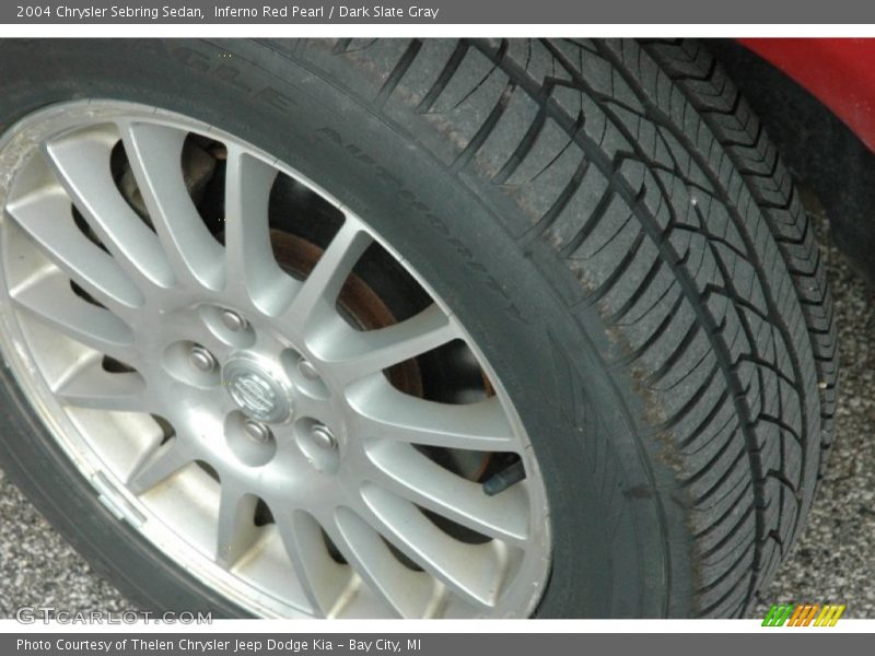 Inferno Red Pearl / Dark Slate Gray 2004 Chrysler Sebring Sedan