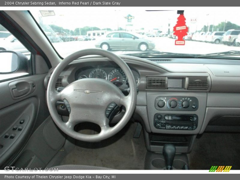 Inferno Red Pearl / Dark Slate Gray 2004 Chrysler Sebring Sedan