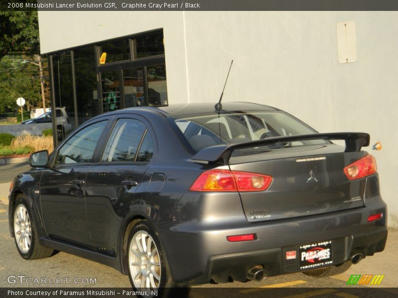 Graphite Gray Pearl / Black 2008 Mitsubishi Lancer Evolution GSR