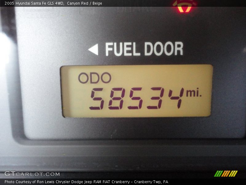 Canyon Red / Beige 2005 Hyundai Santa Fe GLS 4WD