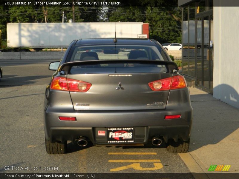 Graphite Gray Pearl / Black 2008 Mitsubishi Lancer Evolution GSR