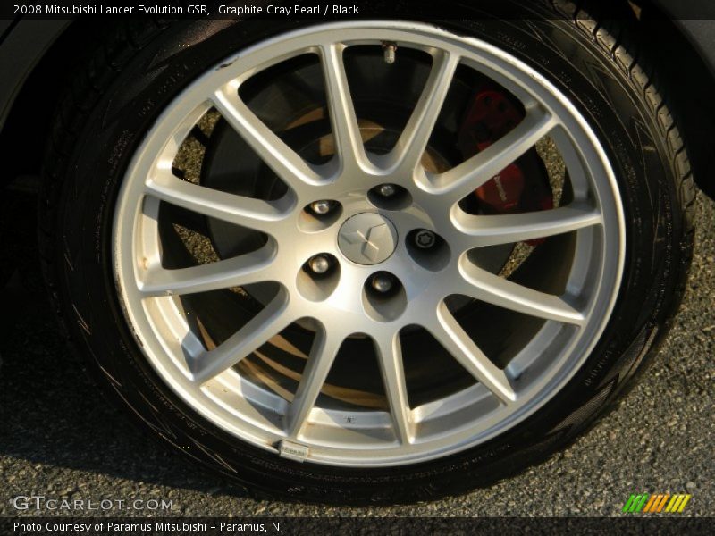 Graphite Gray Pearl / Black 2008 Mitsubishi Lancer Evolution GSR