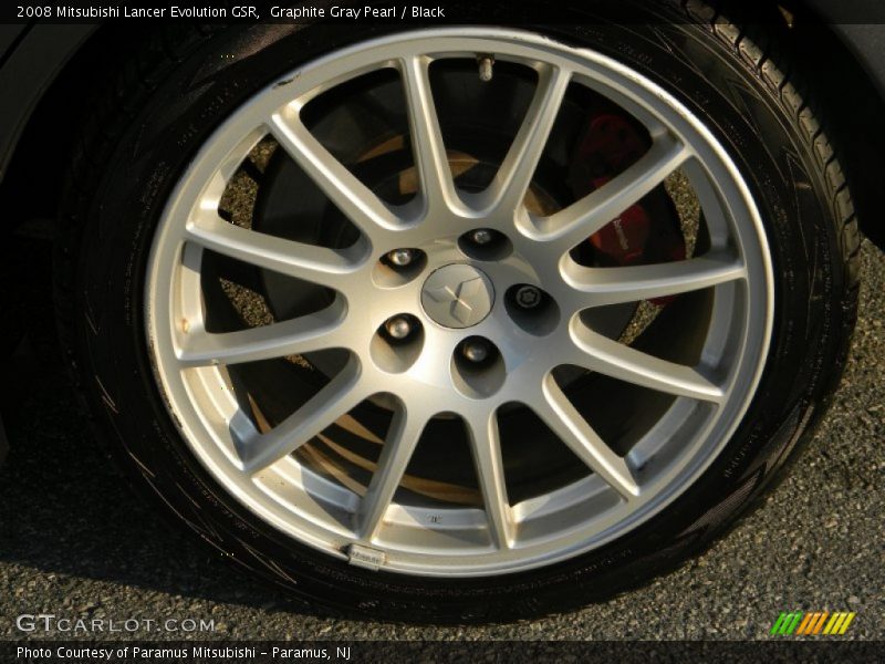 Graphite Gray Pearl / Black 2008 Mitsubishi Lancer Evolution GSR