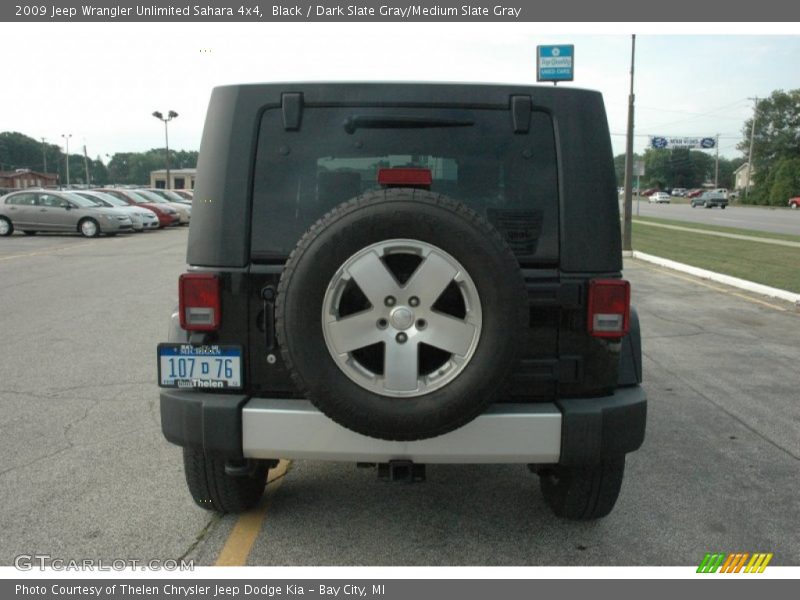 Black / Dark Slate Gray/Medium Slate Gray 2009 Jeep Wrangler Unlimited Sahara 4x4