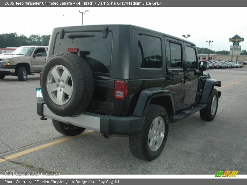 Black / Dark Slate Gray/Medium Slate Gray 2009 Jeep Wrangler Unlimited Sahara 4x4