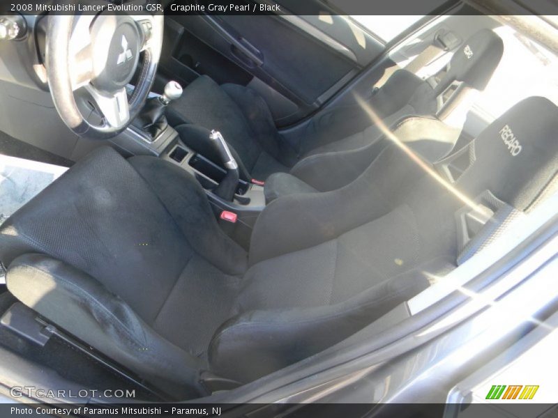 Graphite Gray Pearl / Black 2008 Mitsubishi Lancer Evolution GSR
