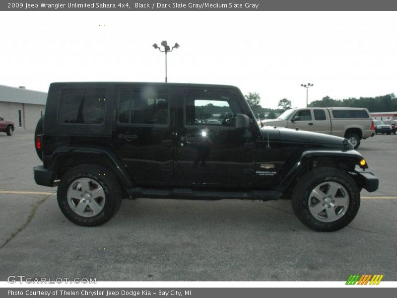 Black / Dark Slate Gray/Medium Slate Gray 2009 Jeep Wrangler Unlimited Sahara 4x4