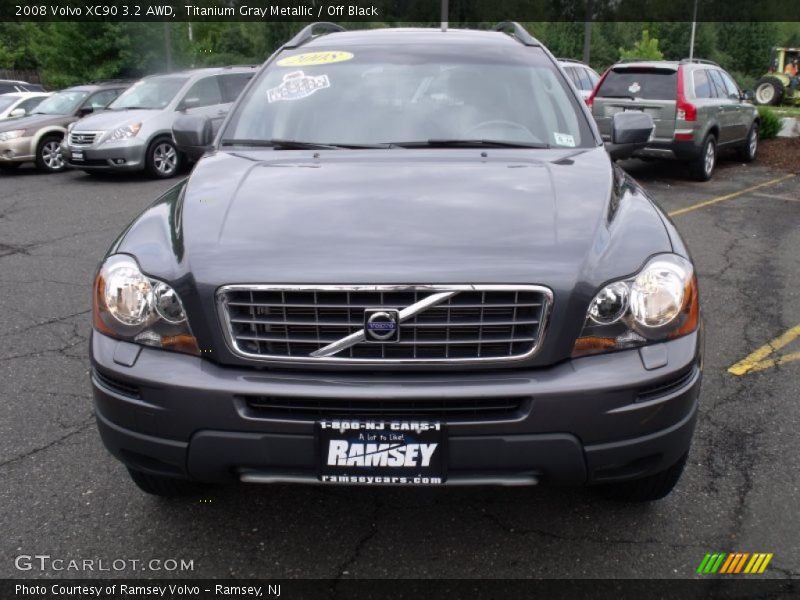 Titanium Gray Metallic / Off Black 2008 Volvo XC90 3.2 AWD