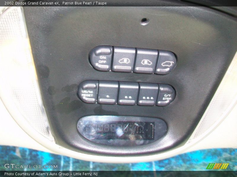 Controls of 2002 Grand Caravan eX