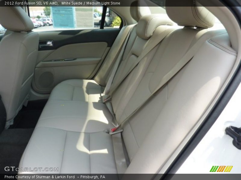 White Suede / Medium Light Stone 2012 Ford Fusion SEL V6 AWD