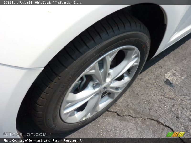 White Suede / Medium Light Stone 2012 Ford Fusion SE