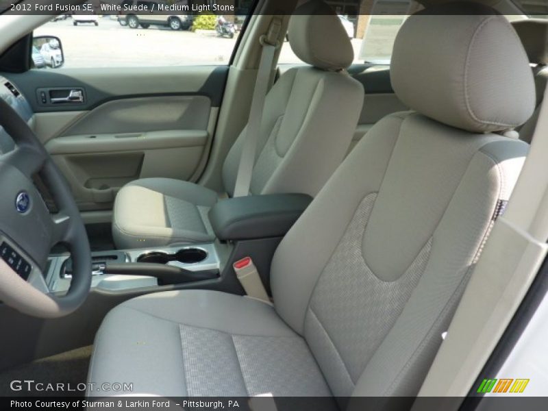White Suede / Medium Light Stone 2012 Ford Fusion SE