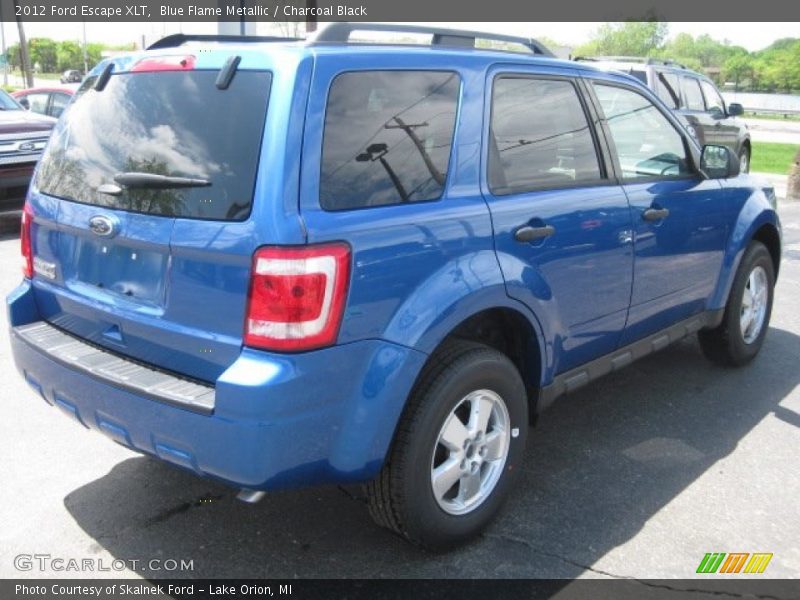 Blue Flame Metallic / Charcoal Black 2012 Ford Escape XLT