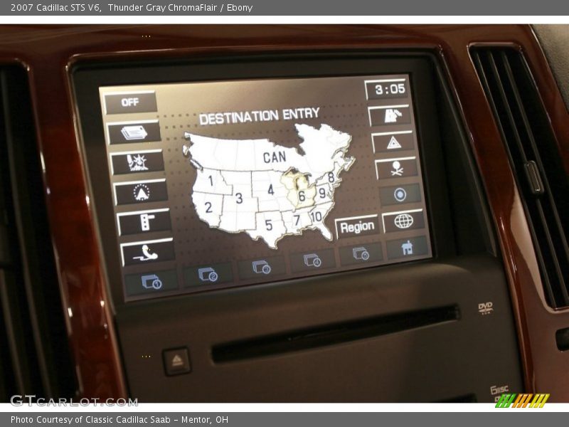 Thunder Gray ChromaFlair / Ebony 2007 Cadillac STS V6