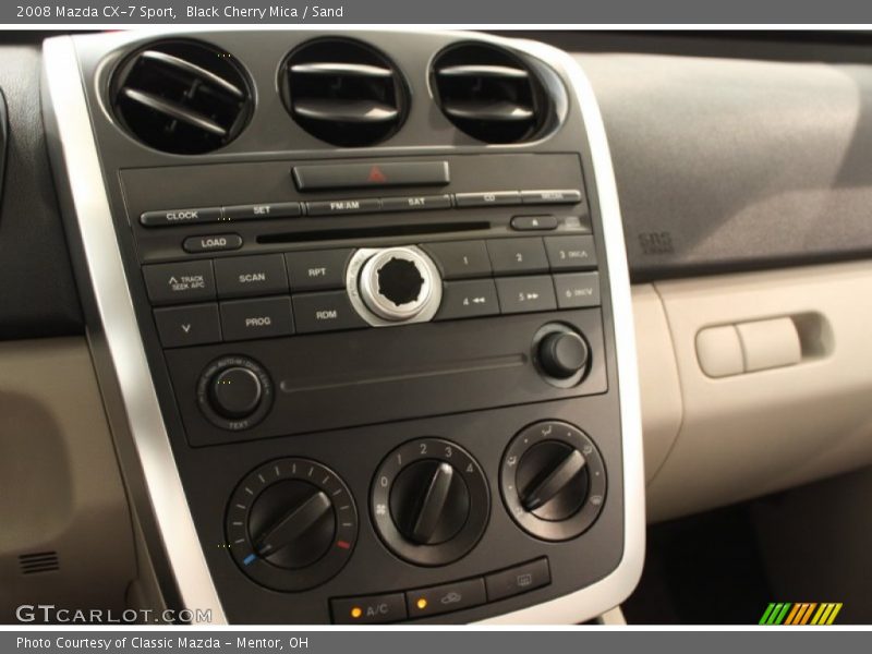 Black Cherry Mica / Sand 2008 Mazda CX-7 Sport