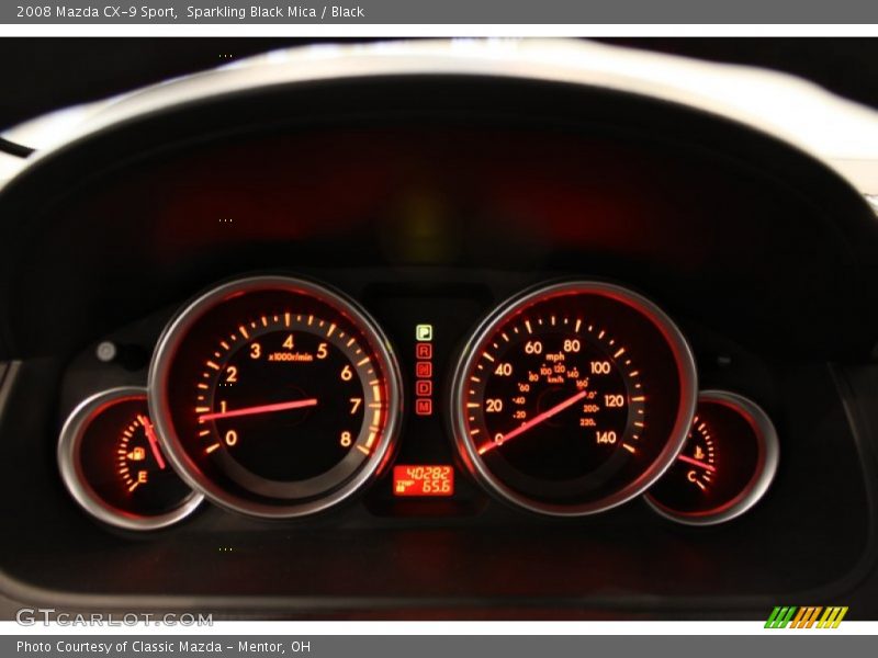 Sparkling Black Mica / Black 2008 Mazda CX-9 Sport