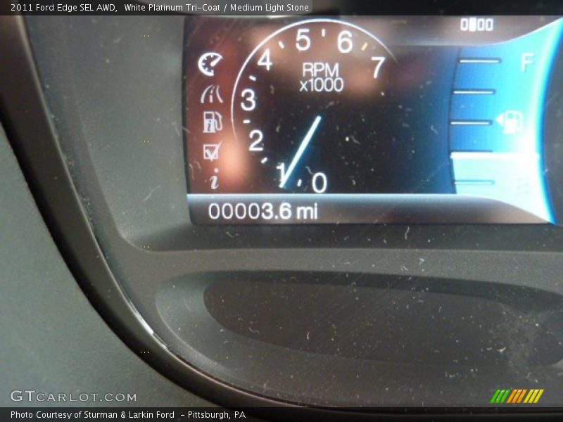 White Platinum Tri-Coat / Medium Light Stone 2011 Ford Edge SEL AWD
