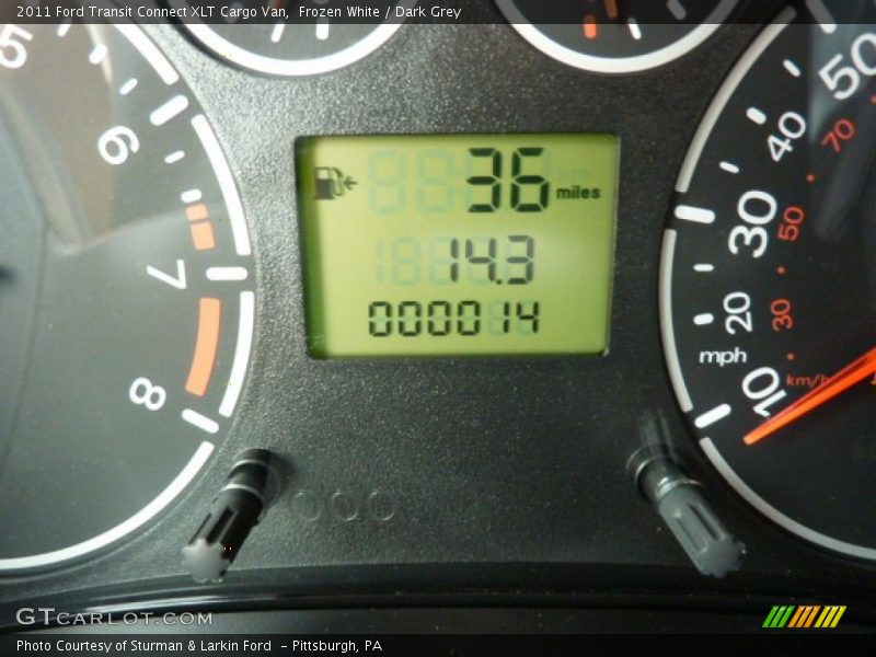 Frozen White / Dark Grey 2011 Ford Transit Connect XLT Cargo Van