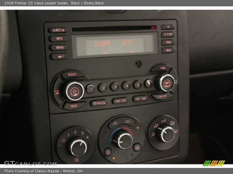 Black / Ebony Black 2008 Pontiac G6 Value Leader Sedan