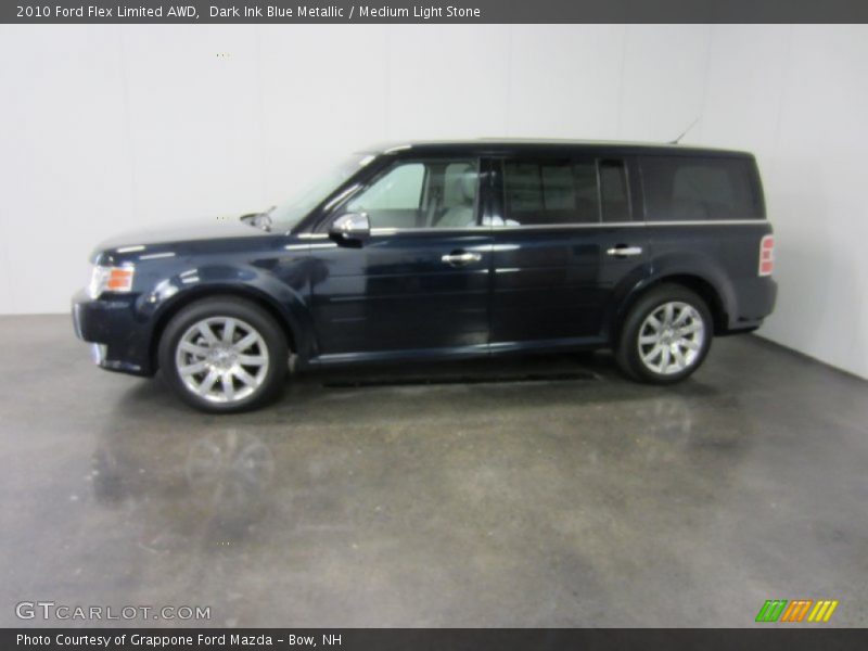 Dark Ink Blue Metallic / Medium Light Stone 2010 Ford Flex Limited AWD