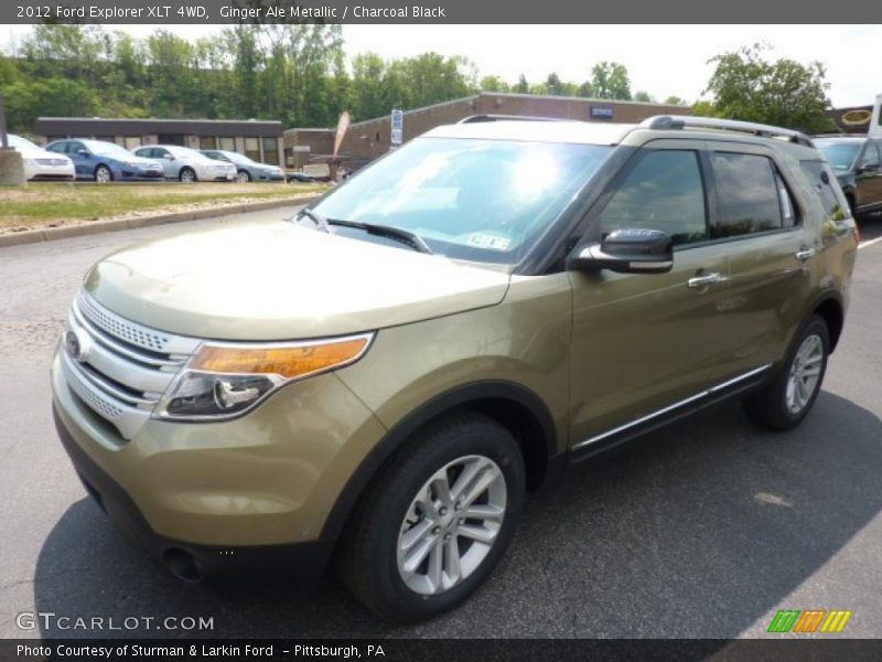 Ginger Ale Metallic / Charcoal Black 2012 Ford Explorer XLT 4WD