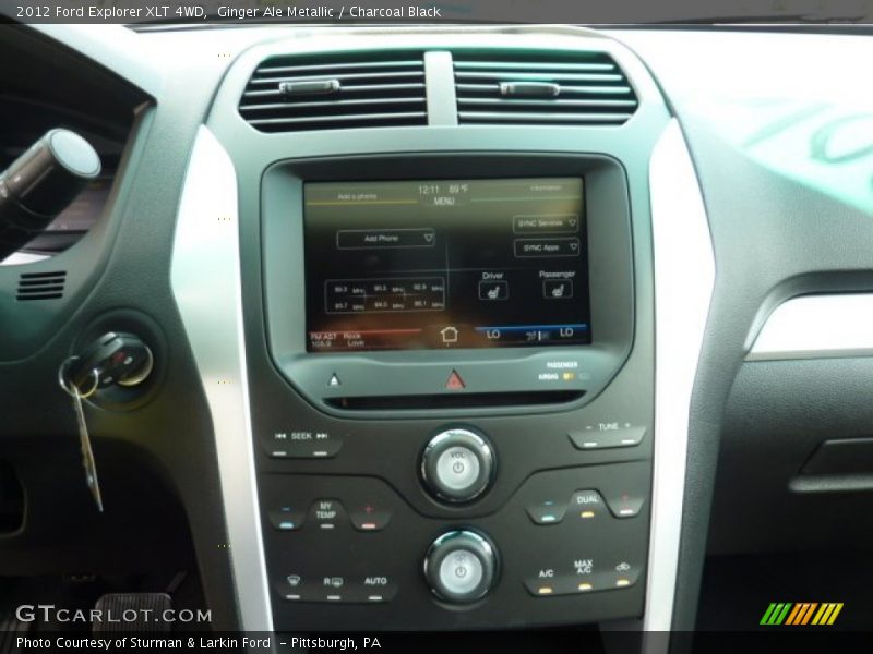Ginger Ale Metallic / Charcoal Black 2012 Ford Explorer XLT 4WD