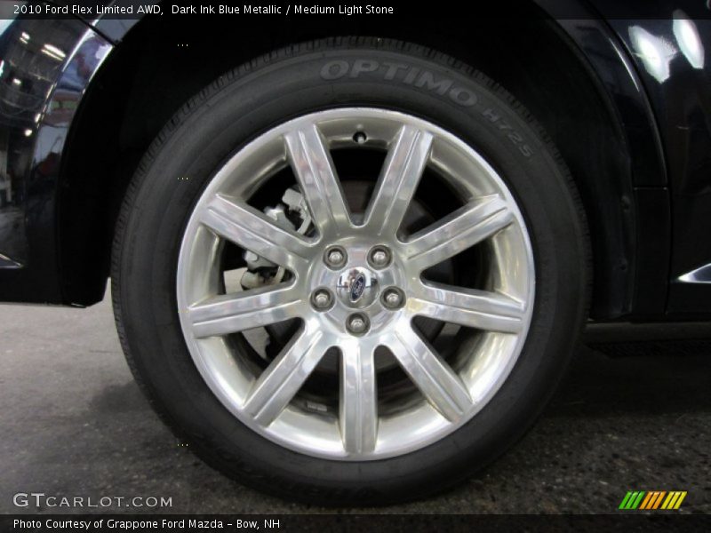 Dark Ink Blue Metallic / Medium Light Stone 2010 Ford Flex Limited AWD