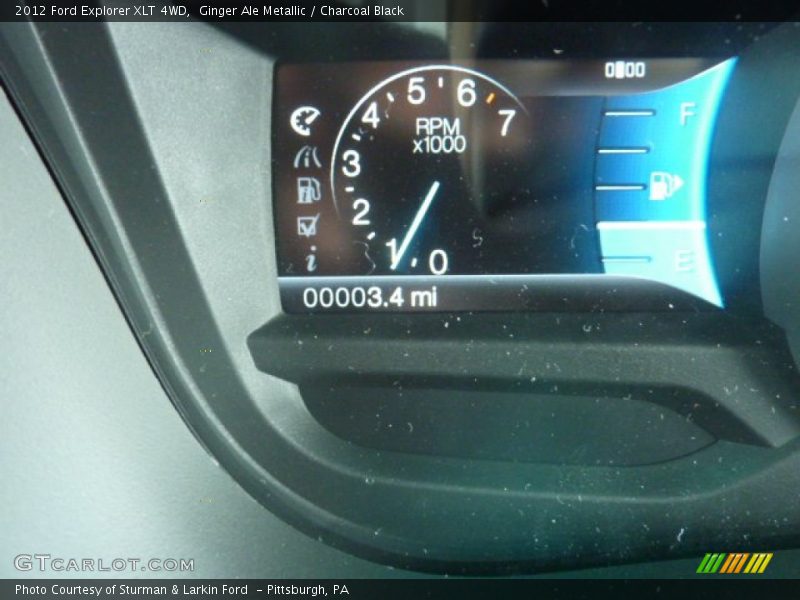 Ginger Ale Metallic / Charcoal Black 2012 Ford Explorer XLT 4WD