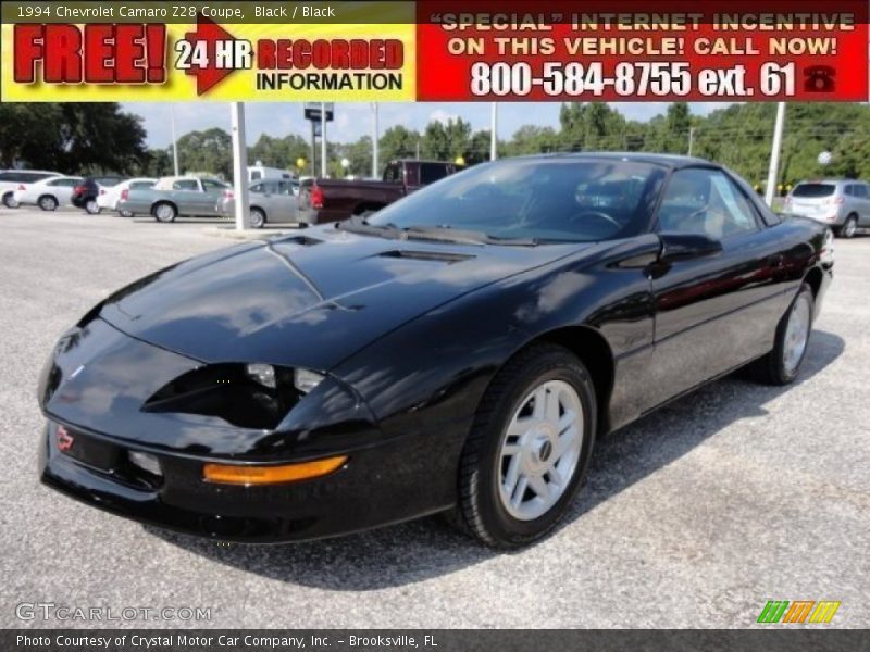Black / Black 1994 Chevrolet Camaro Z28 Coupe