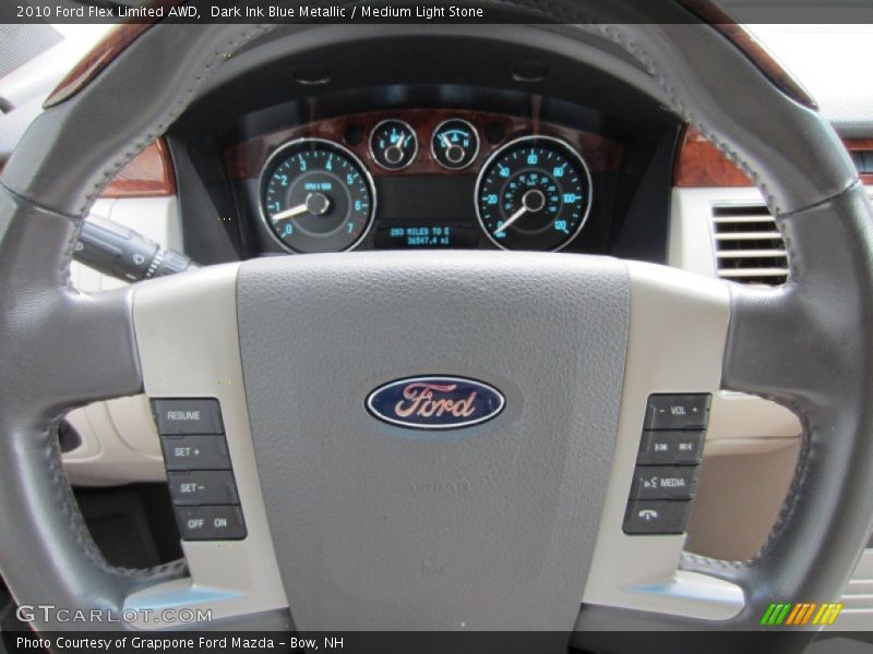Dark Ink Blue Metallic / Medium Light Stone 2010 Ford Flex Limited AWD