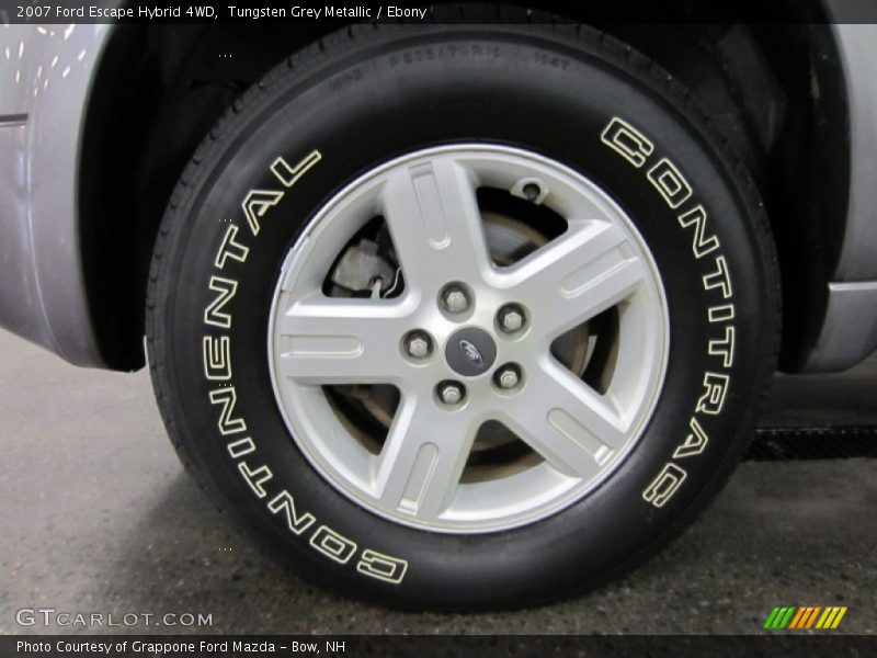 Tungsten Grey Metallic / Ebony 2007 Ford Escape Hybrid 4WD