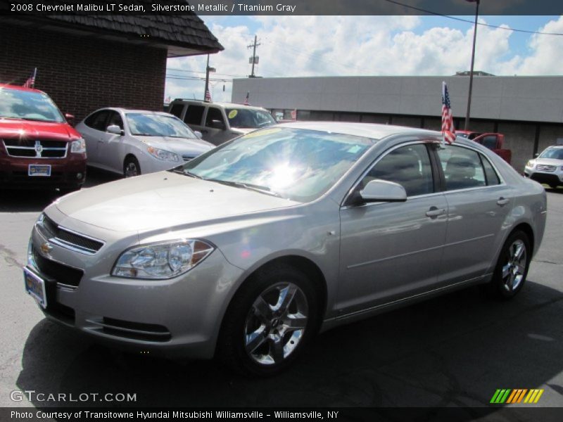 Silverstone Metallic / Titanium Gray 2008 Chevrolet Malibu LT Sedan