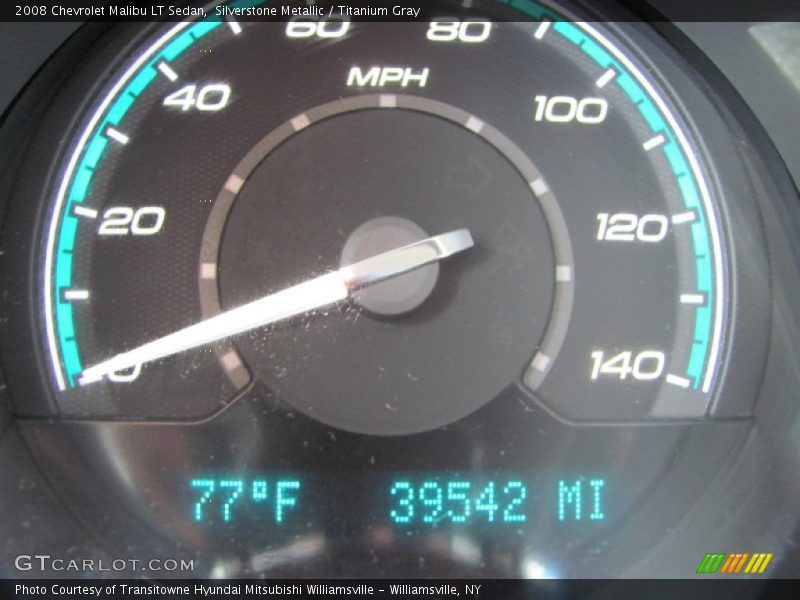 Silverstone Metallic / Titanium Gray 2008 Chevrolet Malibu LT Sedan