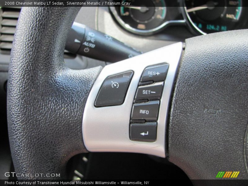 Silverstone Metallic / Titanium Gray 2008 Chevrolet Malibu LT Sedan