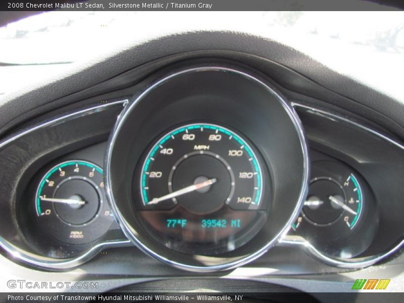Silverstone Metallic / Titanium Gray 2008 Chevrolet Malibu LT Sedan